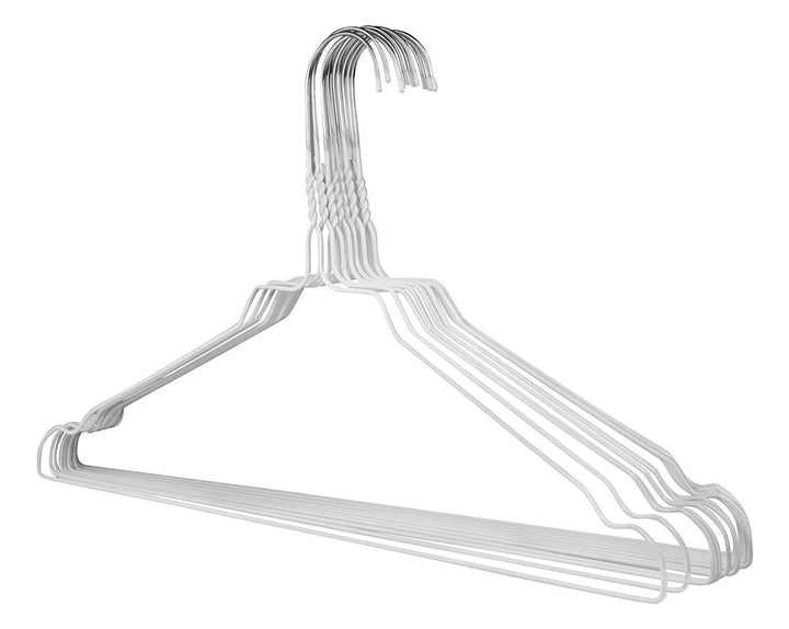 RSR Hangers Drahtbügel Kleiderbügel aus Metall 100 Stück Weiss Metallkleiderbügel Set Drahtkleiderbü