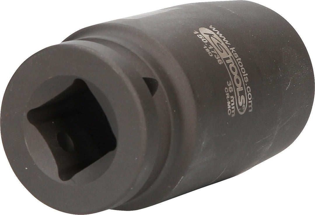 KS Tools 150.1736 Antriebswellen-Kraftstecknuss, 12-kant, 3/4 Zoll, dünnwandig, 36mm