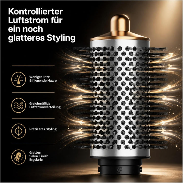 Grosse Runde Volumenbürste Aufsatz für Dyson Airwrap von MMOBIEL – Rundbürste für HS01/05/08 – Föhnb