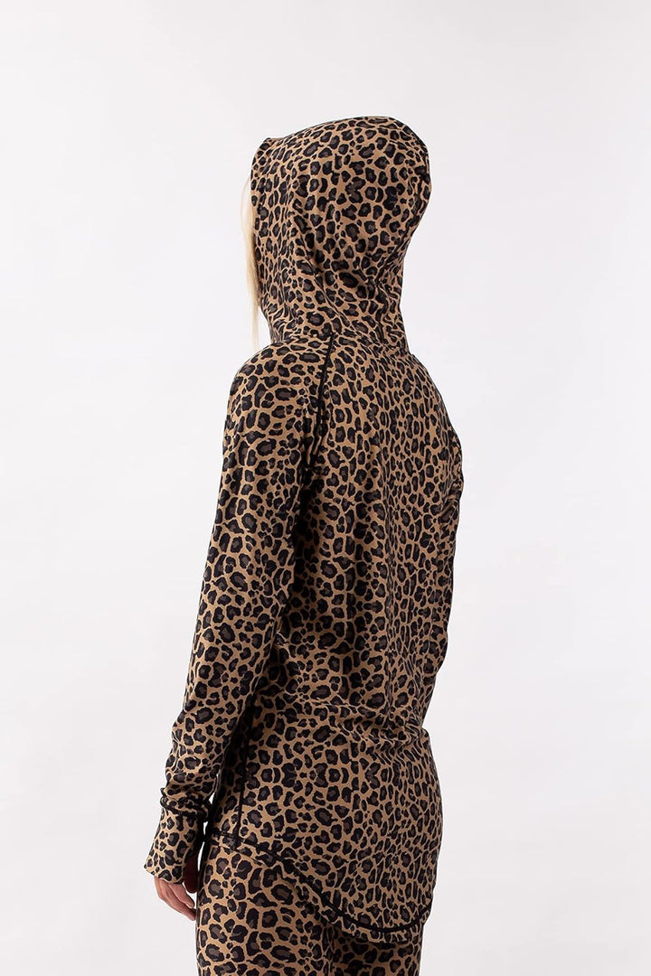 Eivy Icecold Hood Top 22 warme Ski-Thermounterwäsche Funktionstop Baselayer Yoga XXS Leopard, XXS Le