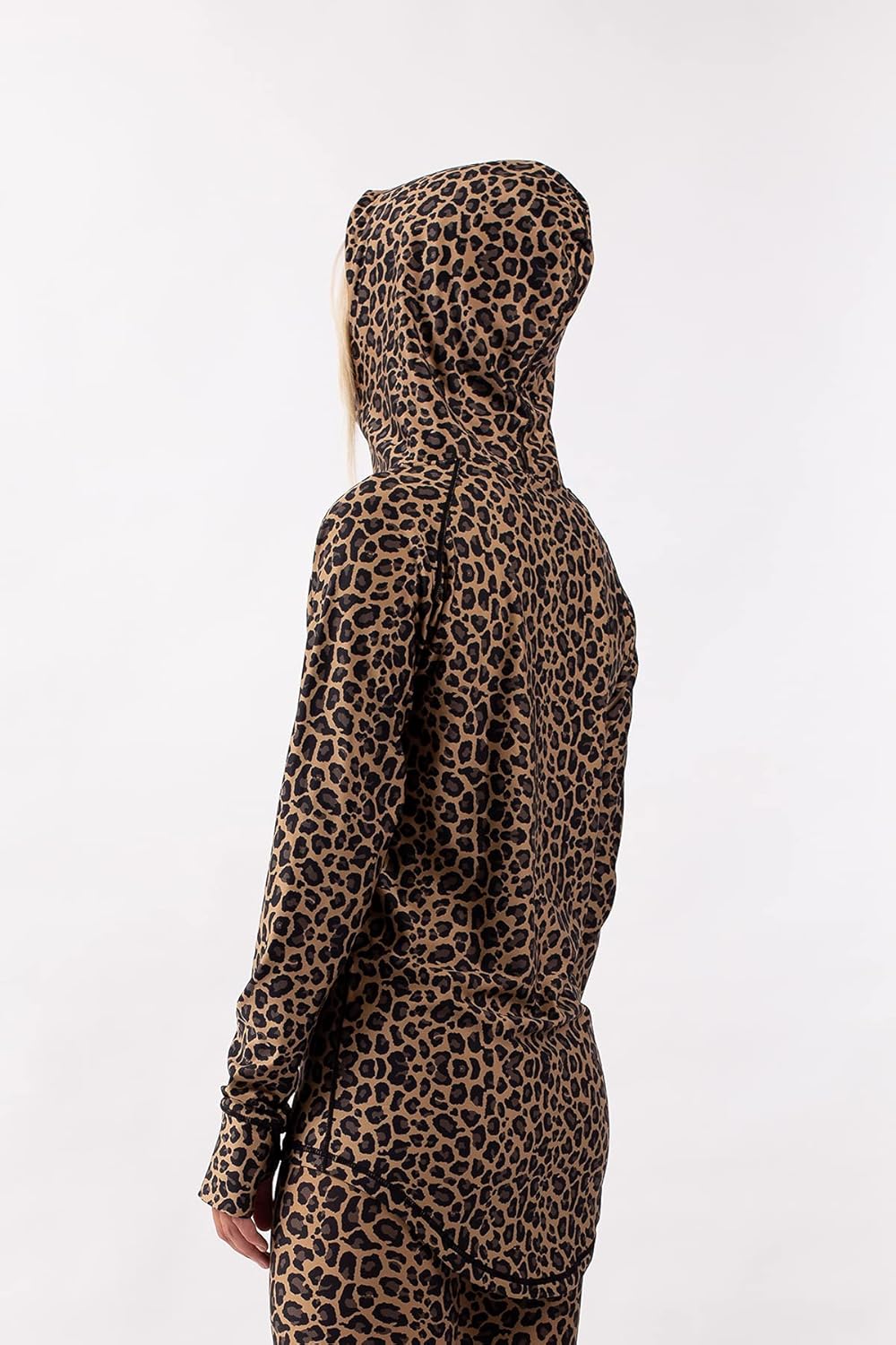 Eivy Icecold Hood Top 22 warme Ski-Thermounterwäsche Funktionstop Baselayer Yoga XL Leopard, XL Leop