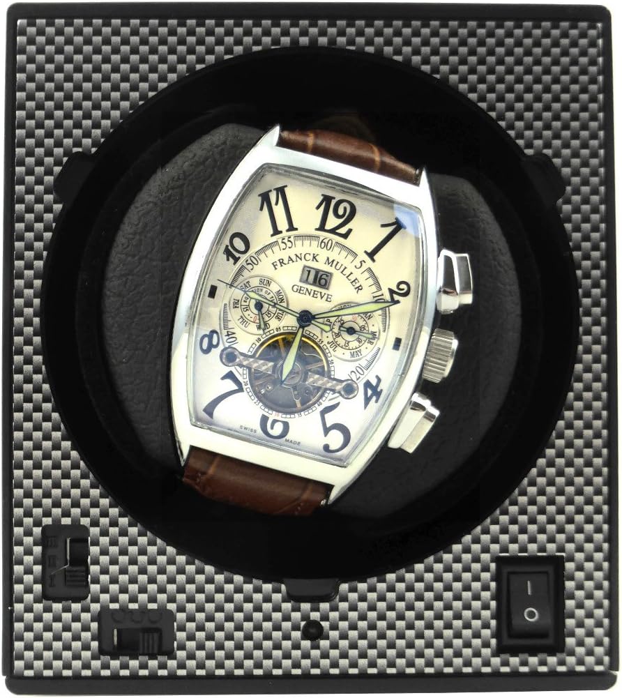 Erweiterbarer Uhrenbeweger für 3 Uhren Boxy CARBON EDITION PRO3 Base MED - Neueste Kollektion 2024