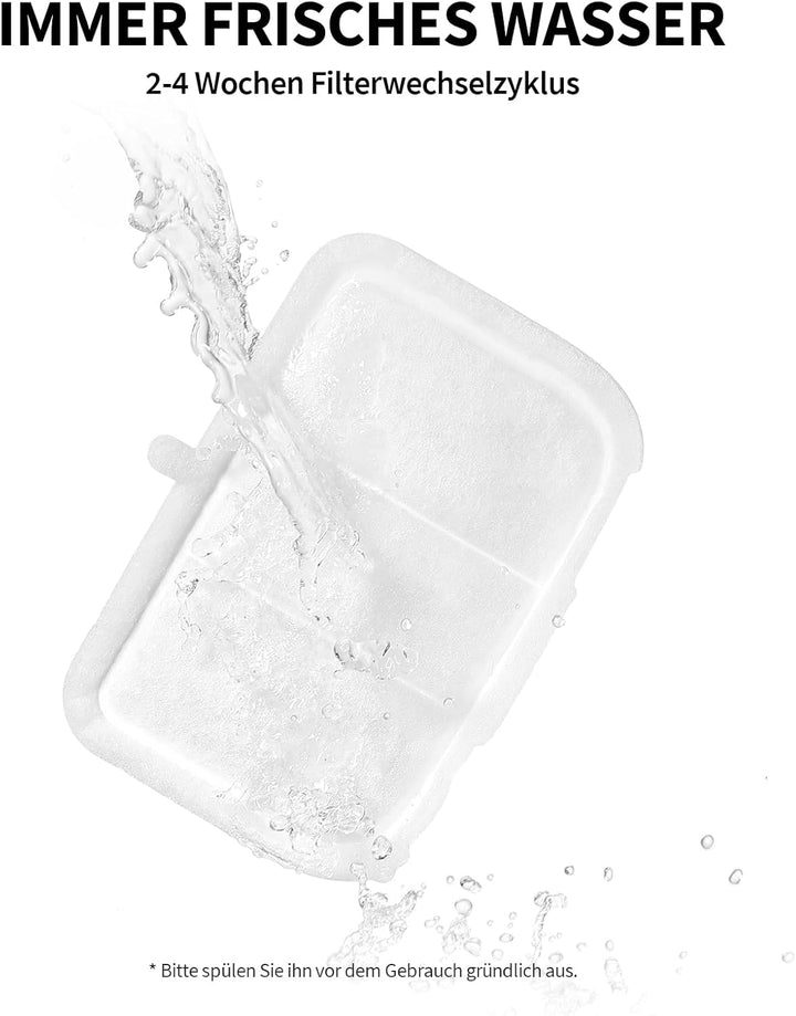 PETKIT EVERSWEET MAX Filter,Aktivkohle, Hocheffiziente Filtration,5pcs für Katzen Hunde Trinkbrunnen