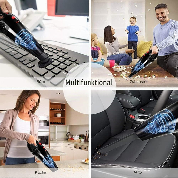 Handstaubsauger, Kabellos Handstaubsauger Akku, 9000PA Mini Autostaubsauger USB Aufladbar Tragbar Le