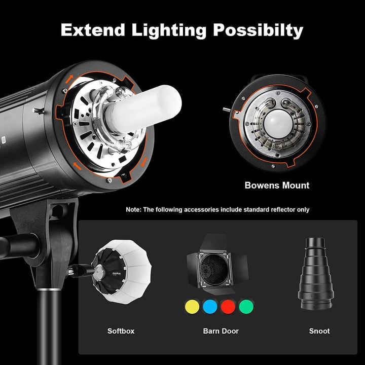 Godox SK400II Studioblitz mit integriertem Godox 2.4G Wireless X System, SK400II