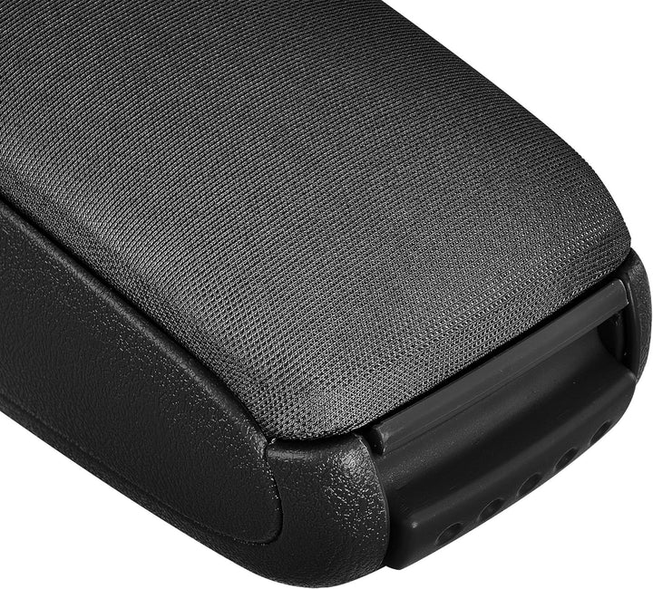 [pro.tec] Mittelarmlehne Armauflage mit Staufach gepolstert Textil schwarz