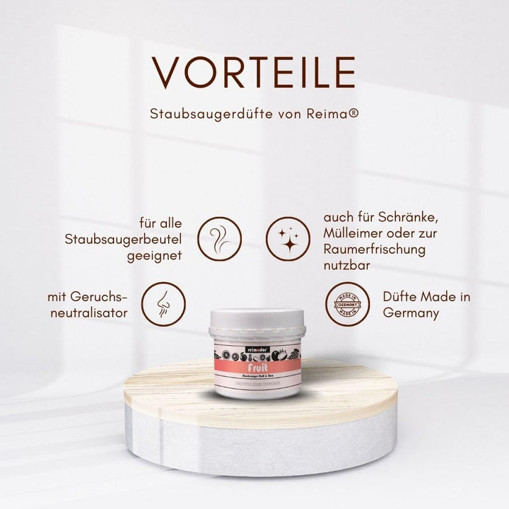 5er Set Staubsaugerduft "Grapefruit-Minze" | 100 ml | Lufterfrischer und Geruchskiller, Grapefruit-M