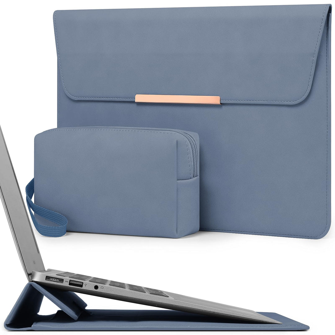 HYZUO 13 Zoll Laptop Hülle Tasche mit Ständer für MacBook Air 13 M5 A3449 M4 M3 M2 M1 2026-2018, Mac