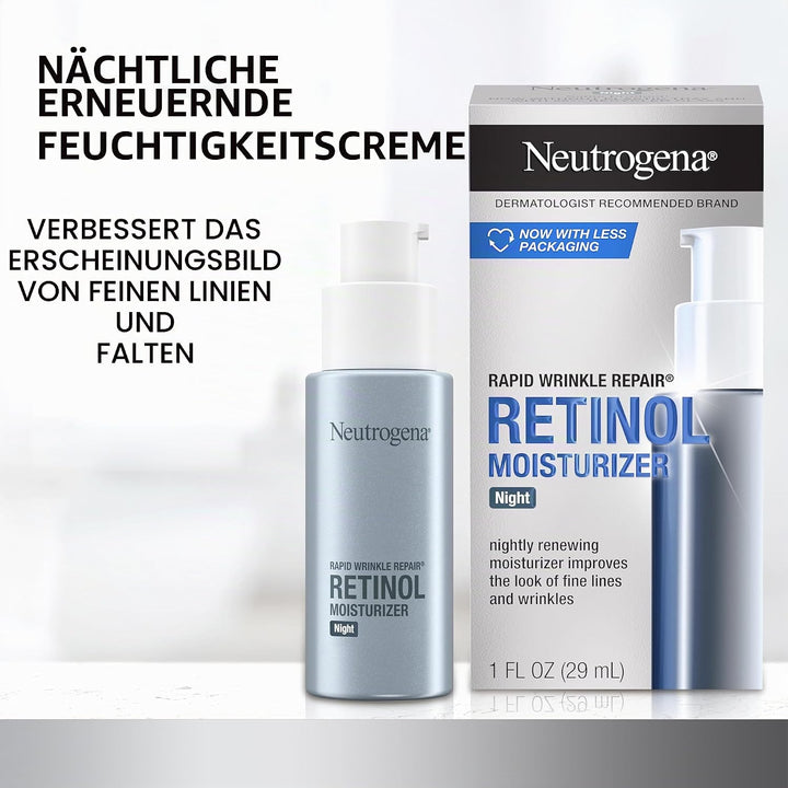 Neutrogena Rapid Wrinkle Repair Night Moisturizer - Nachtpflege, feuchtigkeitsspendend - Anti Agin,