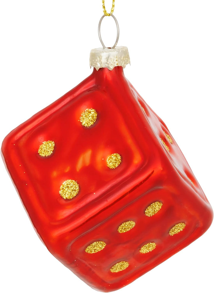 SIKORA Spiel Würfel besondere Weihnachtskugel Glas Christbaumschmuck Deko Figur Weihnachten Anhänger