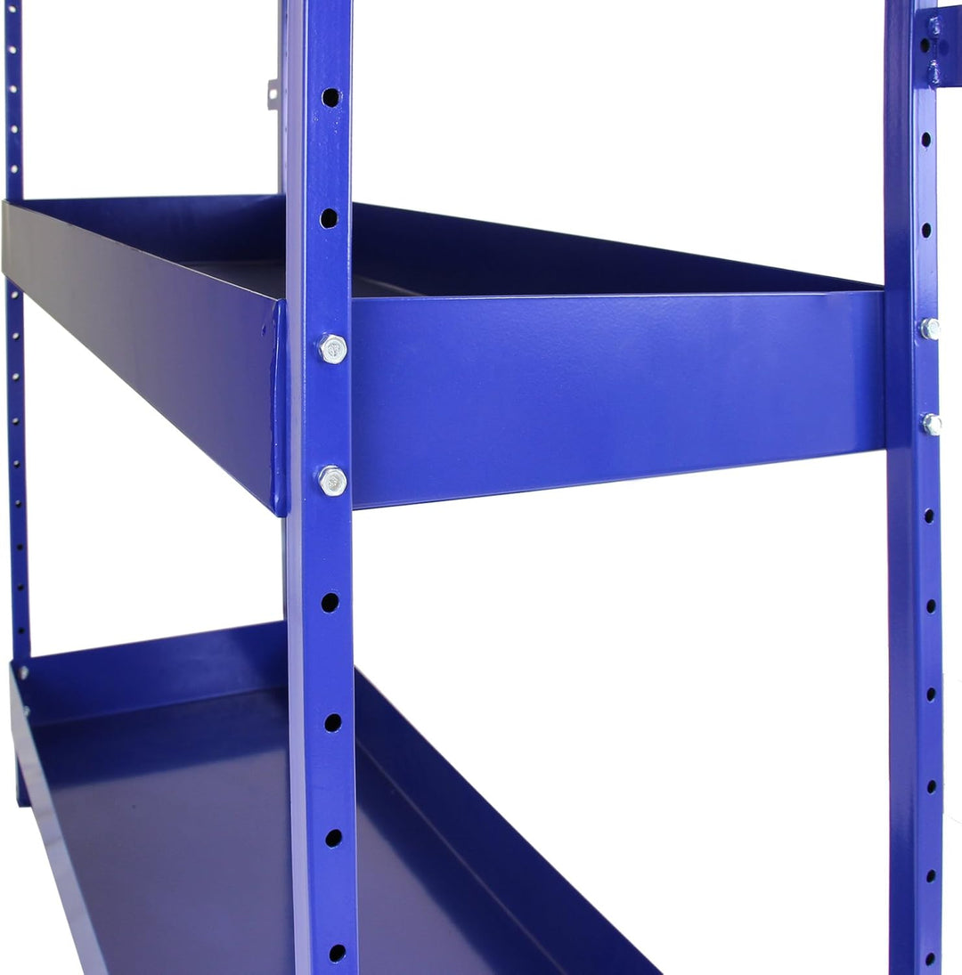 Van-Regal, Aufbewahrung, Metall, Werkzeug-Organisationsregale, Duo, Blau, Werkstatt, Garage, Stahl,