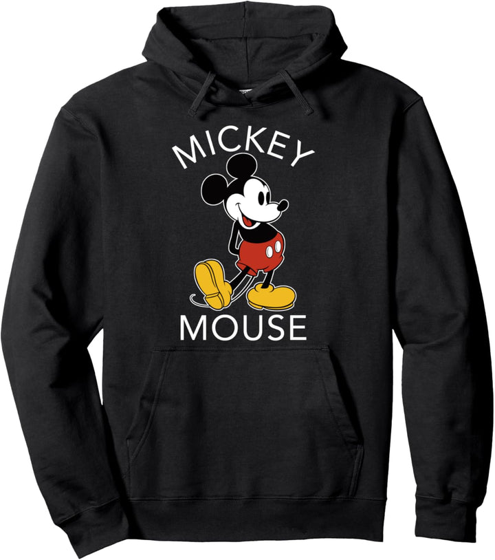 Disney Mickey And Friends Mickey Mouse Simple Portrait Pullover Hoodie