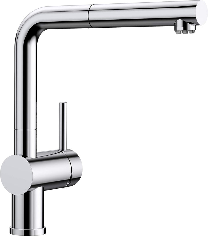 BLANCO LINUS-S - Küchenarmatur mit herausziehbarem Auslauf - Niederdruck - Chrom - 512200 Niederdruc