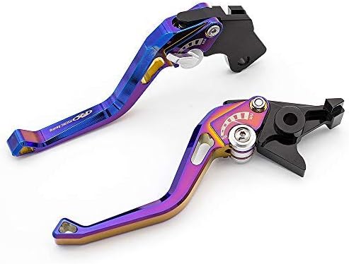 FXCNC Motorrad 3D Beschichtung Kurz Einstellbare Brems- und Kupplungshebel Kompatibel mit RS 125 200