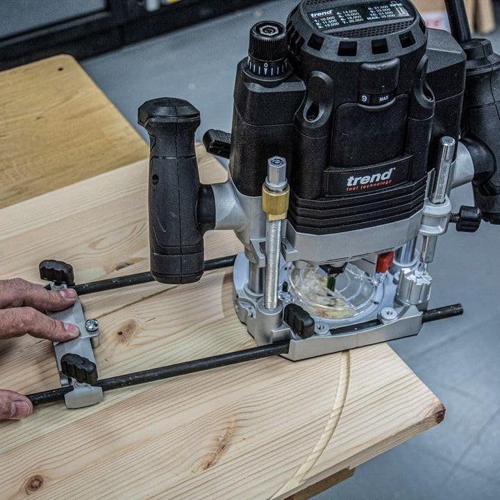 Trend T8 12mm Dual-Mode Oberfräse für die Werkstatt, Entwickelt für den Einsatz per Hand und am Fräs