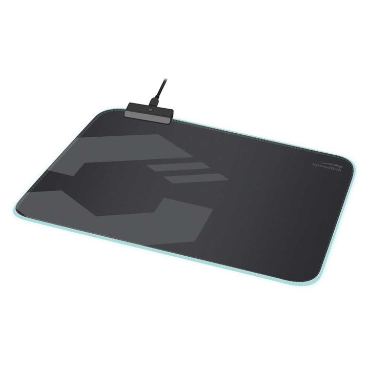 Speedlink LEVAS LED Soft Gaming Mousepad – Beleuchtetes Mauspad – Rutschfeste Maus Unterlage – Aufro