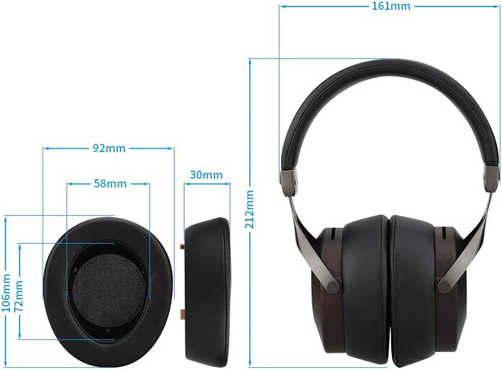 SIVGA SV021 Robin Classic Holz geschlossen zurück verdrahtet Over-Ear Kopfhörer (Zebrano), Zebrano