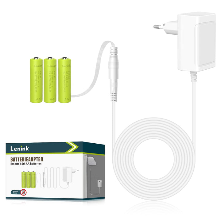 Lenink 4.5V Batterieadapter Netzteil Batterieersatz für 3 Stück AA Batterien z.B. kompatibel mit AVM