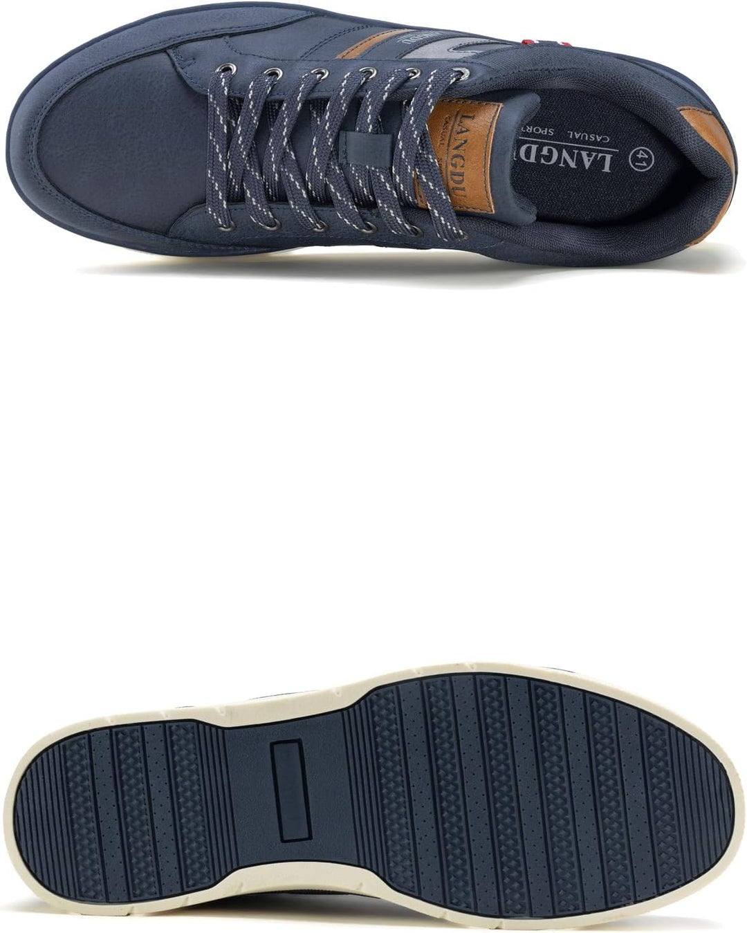 LANGDU Freizeitschuhe Herren Sneaker Walkingschuhe Leichtgewicht Atmungsaktive Sportschuhe Sneakers