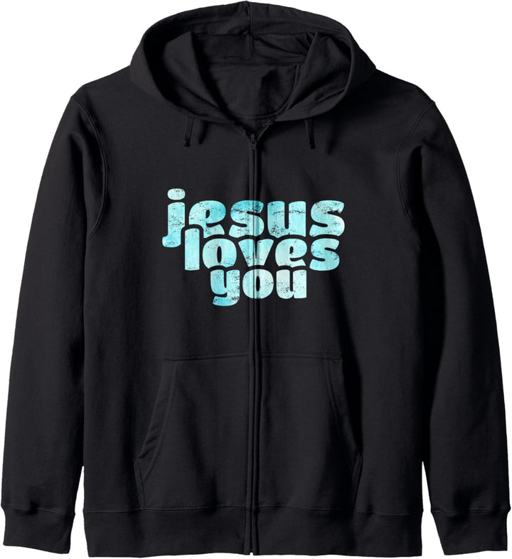 Jesus liebt dich Kapuzenjacke