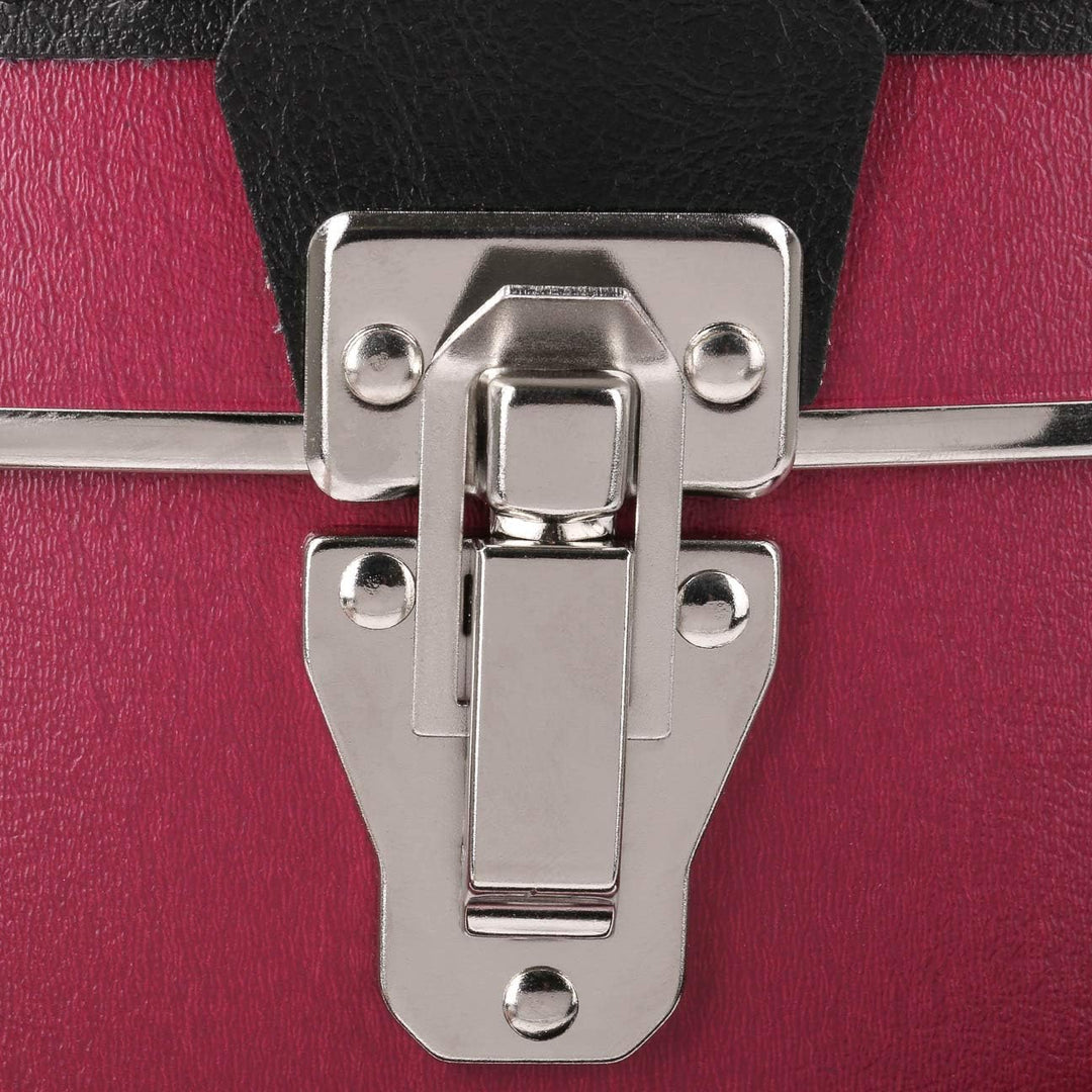 LIERYS runder Hutkoffer - Masse: 40 cm x 21 cm - grosse Hutschachtel mit Kunstleder - Hutbox zur Auf