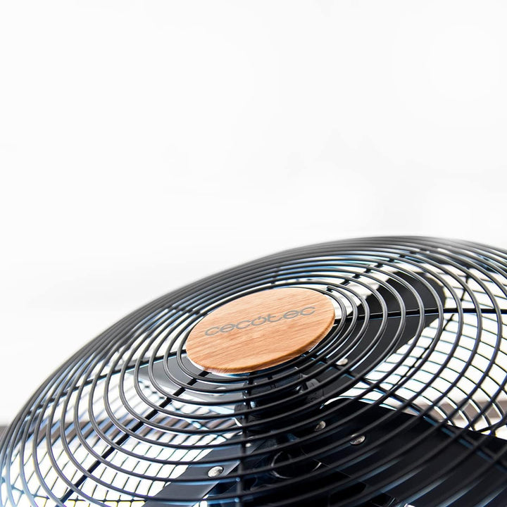 Cecotec Tischventilator EnergySilence 600 WoodDesk. 40 W, Holzoptik-Finish, Durchmesser 12" mit 4 Bl