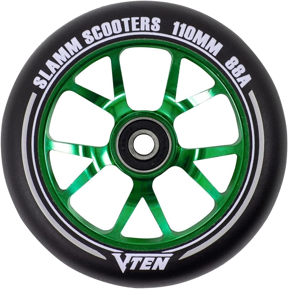 Slamm Scooters V-Ten II Räder, Unisex, Erwachsene, Unisex, SL582 110 mm Schwarz, 110 mm Schwarz
