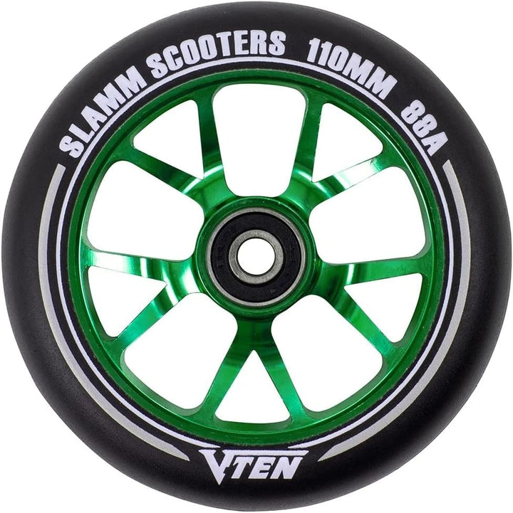 Slamm Scooters V-Ten II Räder, Unisex, Erwachsene, Unisex, SL582 110 mm Schwarz, 110 mm Schwarz
