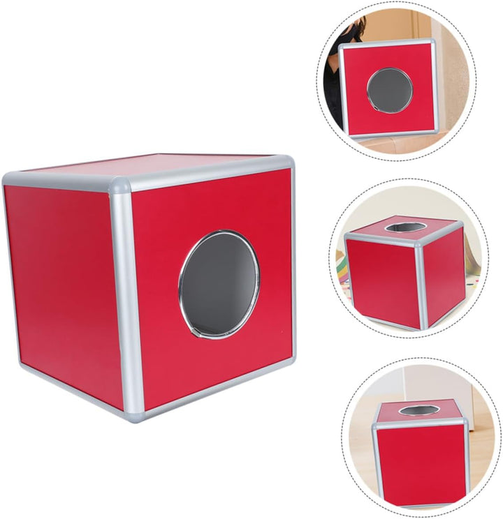 Cabilock Trompetenzubehör Vorratsbehälter Raffle Box Aluminiumlegierung Raffle Game Box Metall Wahlk