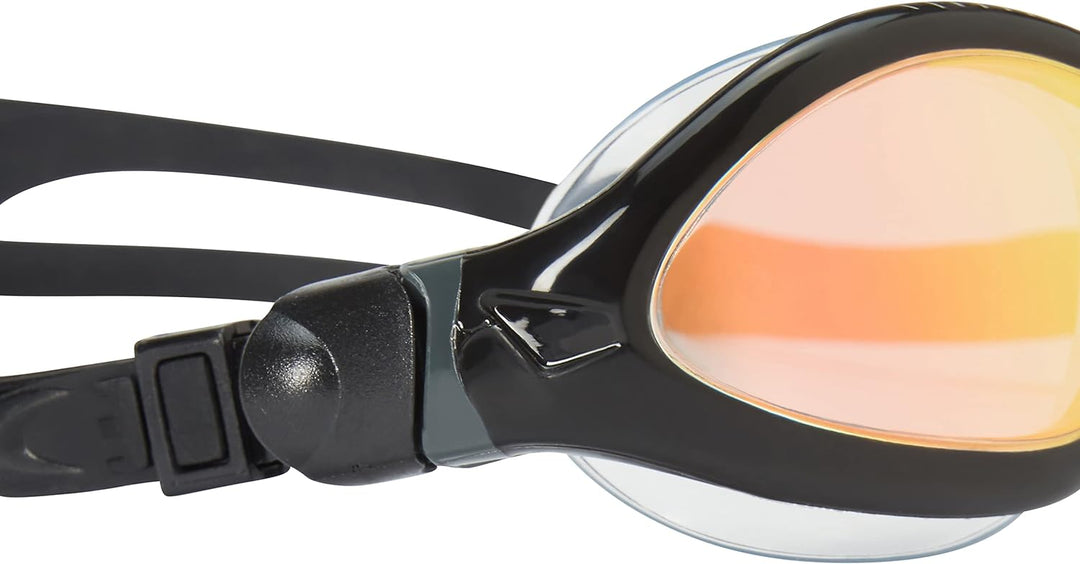 Zoggs Unisex Tiger Lsr+ Spiegel Schwimmbrille für Erwachsene Einheitsgrösse Schwarz/Grau/Spiegelrot,