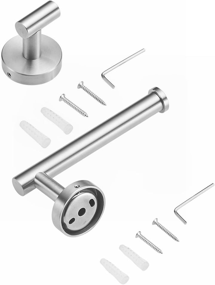 Leekayer Zeichnung Nickel Klopapierhalter,Handtücher Haken 2 Stück Badezimmer,Bad Accessoires,Wandmo