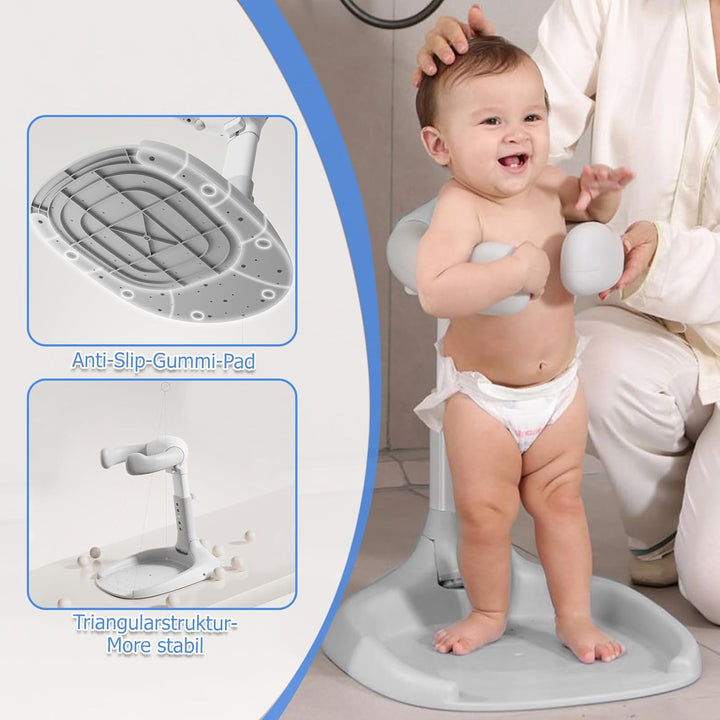 Baby Dusche Ständer – Einstellbarer Baby Shower Stand Support mit AntiRutsch-Basis,Einstellbarer Dus