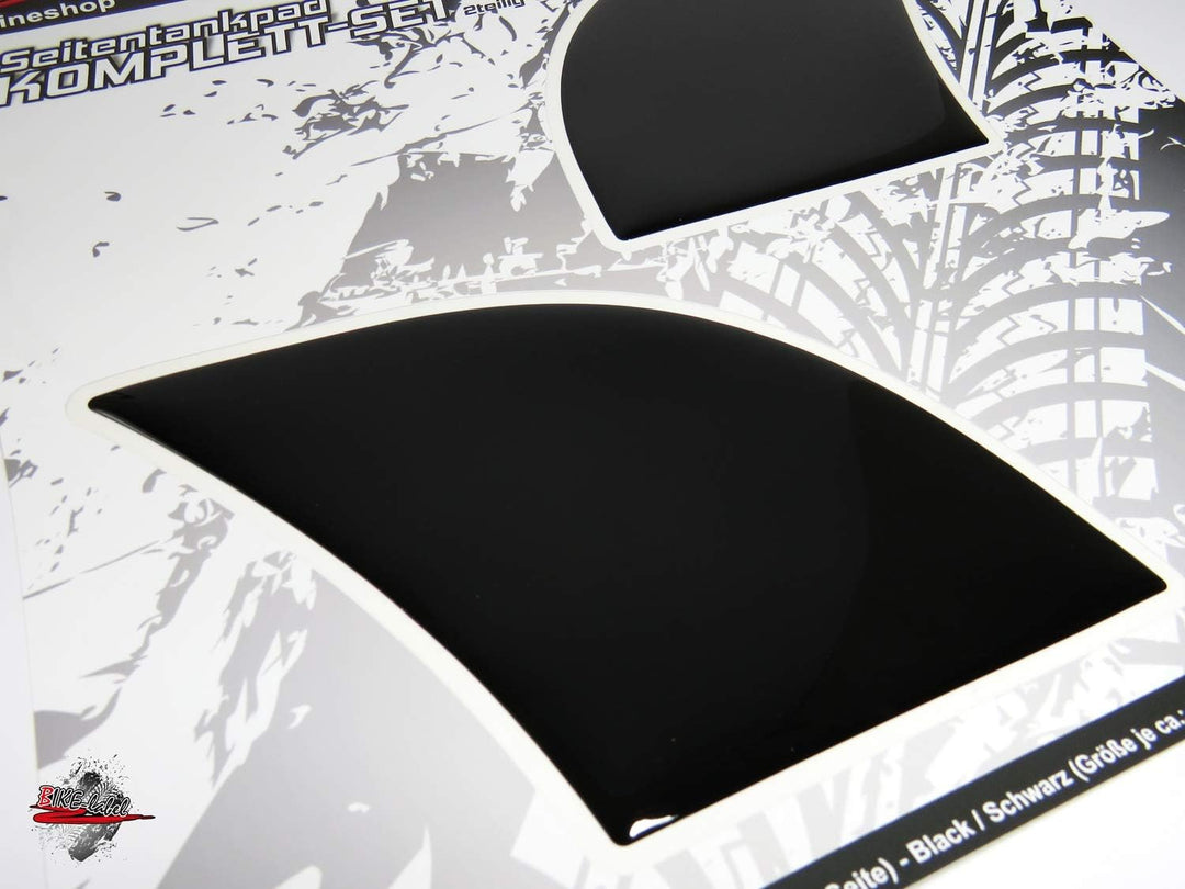 BIKE-label Tankpad Seitlich Motorrad Aufkleber Schwarz 810075
