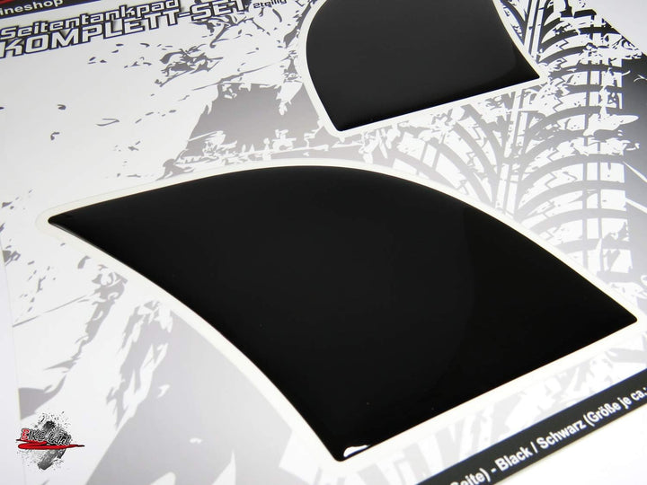 BIKE-label Tankpad Seitlich Motorrad Aufkleber Schwarz 810075