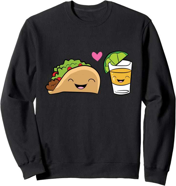 Mexikanische Tacos und Tequila Cinco De Mayo Mexikanische Lebensmittel Tacos Sweatshirt