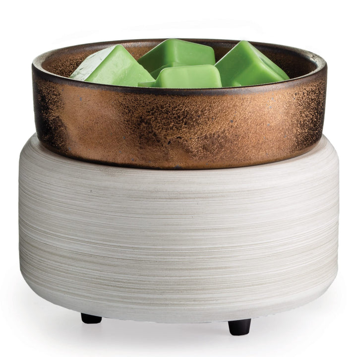 CANDLE WARMERS ETC 2in1 Kerzen- und Duftwärmer zum Erwärmen von Duftkerzen oder Wachsschmelzen und T