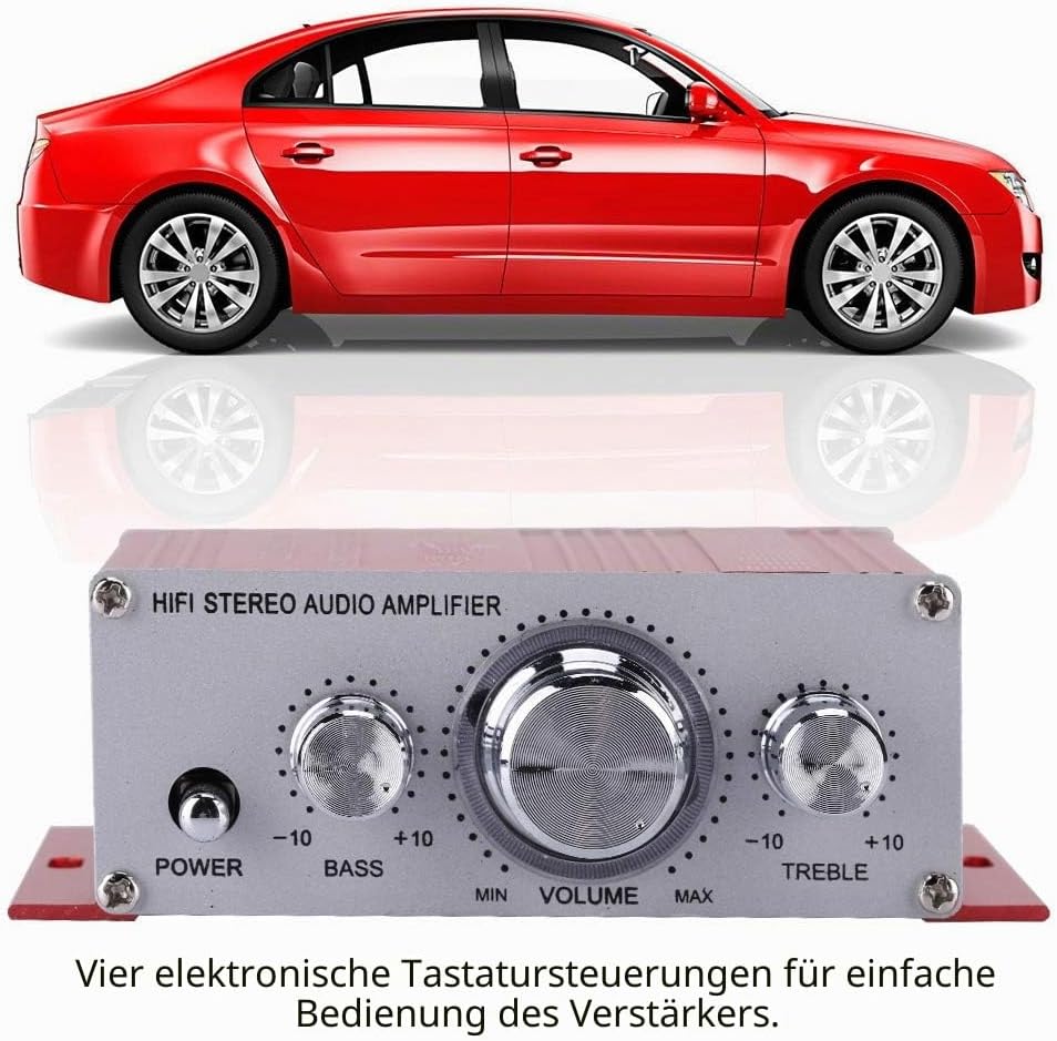 Annadue 4 Kanäle Digital Auto Auto Stereo Verstärker, Sound Mode Audio Music Player, für USB MP3 FM