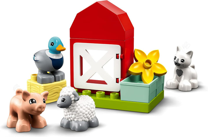 LEGO 10949 DUPLO Tierpflege auf dem Bauernhof Spielzeug für Kleinkinder ab 2 Jahren mit Figuren: Ent