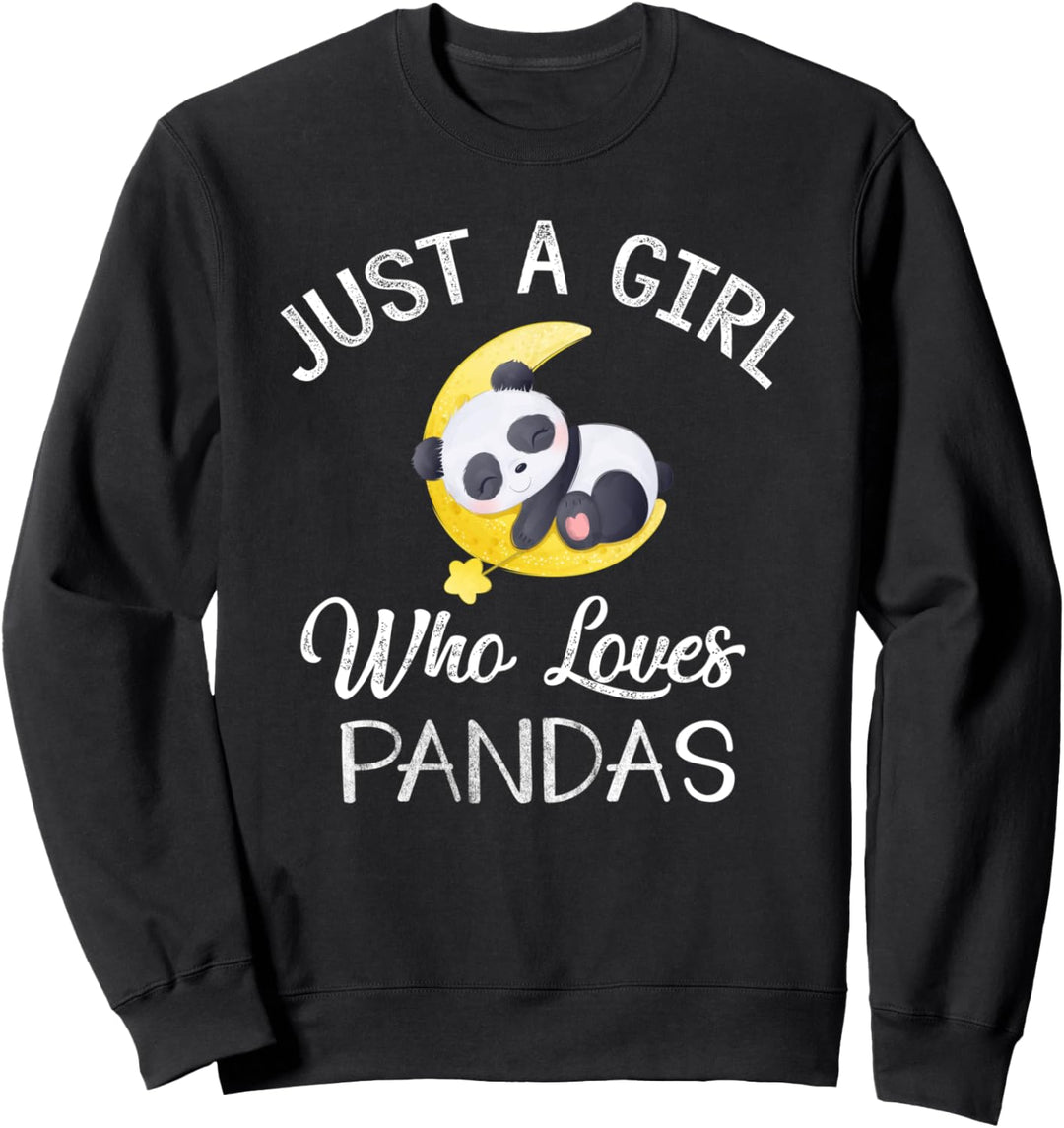 Nur Ein Mädchen, Das Pandas Liebt Sweatshirt
