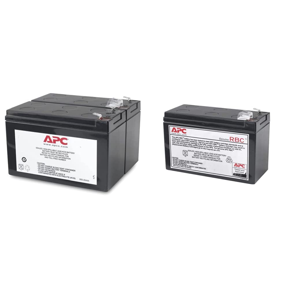 APC APCRBC113 Batterie USV RBC113 schwarz &amp; APCRBC110 - Ersatzbatterie für Unterbrechungsfreie Notst