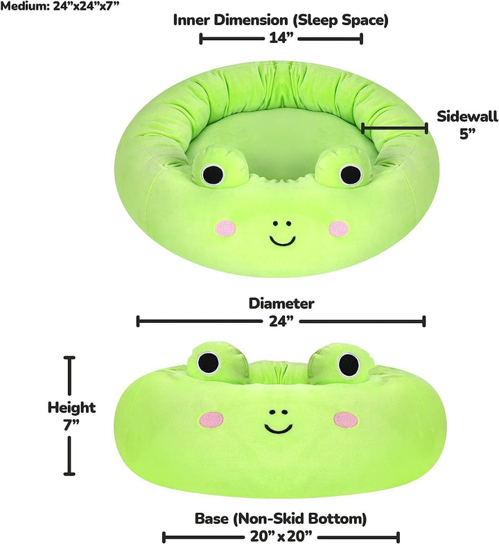 Squishmallows JPT0091 - Wendy der Frosch Tierbett 60 cm, offizielles Jazwares Plüsch, superweiches H