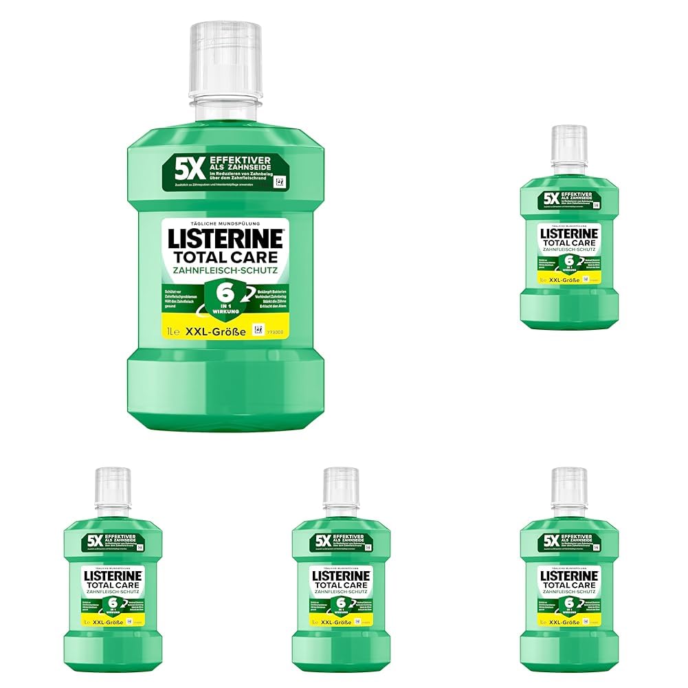 LISTERINE Total Care Zahnfleisch-Schutz (1000 ml), schützende Mundspülung gegen Zahnfleischprobleme