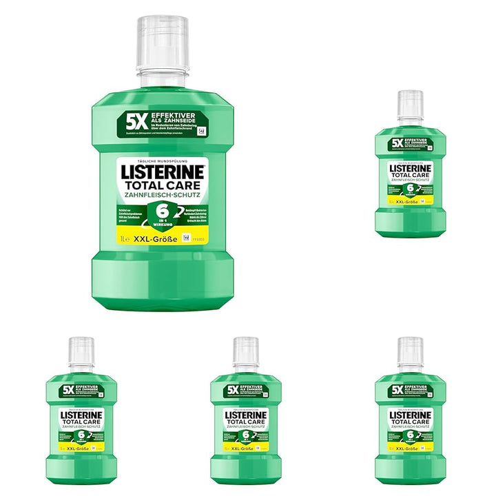 LISTERINE Total Care Zahnfleisch-Schutz (1000 ml), schützende Mundspülung gegen Zahnfleischprobleme