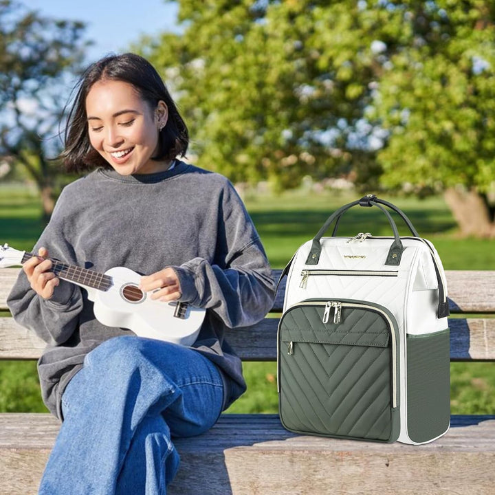 VANKEAN 17 Zoll Laptop-Rucksack für Damen und Herren, modische Computer-Arbeitstasche, grosse Kapazi