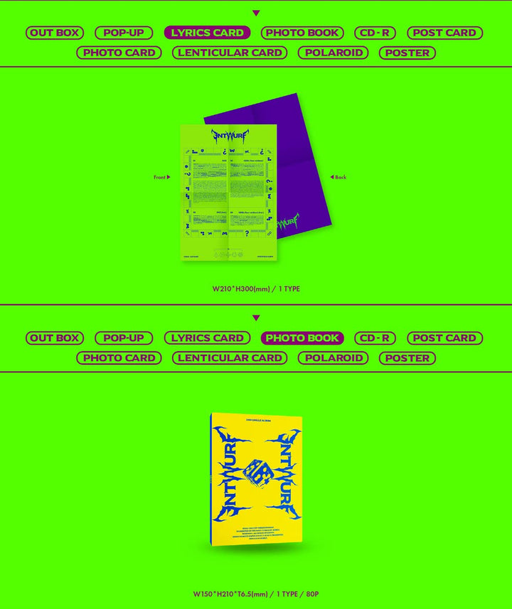 JYP Entertainment NMIXX - ENTWURF (Limited Ver.) CD+Folded Poster, DUK1477