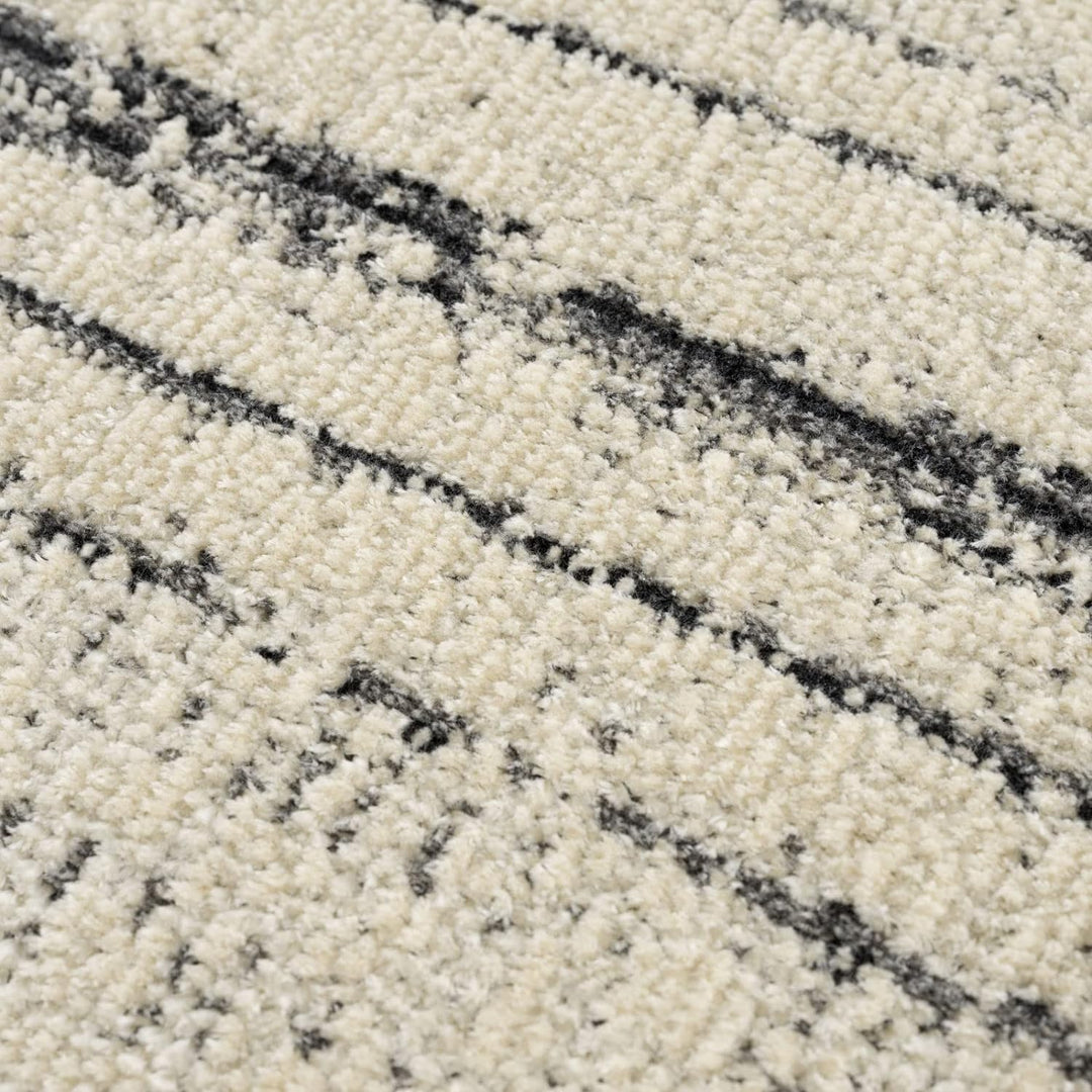 Surya Durham Teppich Wohnzimmer Modern – Abstrakt Design in Marmor Optik für Wohnzimmer, Esszimmer,