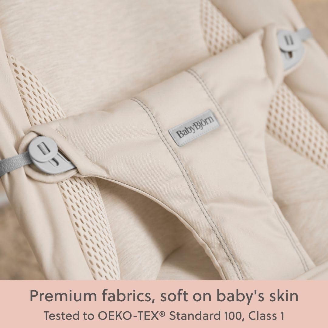 BabyBjörn Balance Soft Hängematte, Stoff/Jersey, Tri-Fabric, Hellbeige