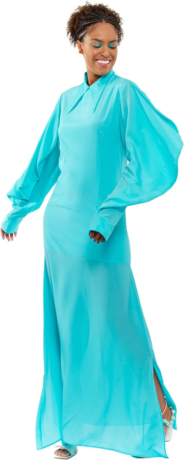 CHAOUICHE Damen Dayo Kleid Blau XXL, Blau XXL