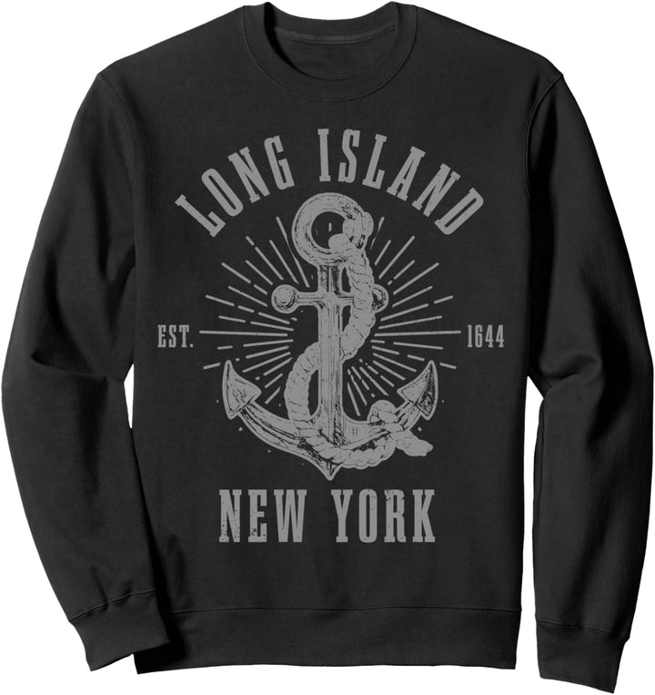 Long Island New York NY Anker USA Amerika Vintage Sweatshirt