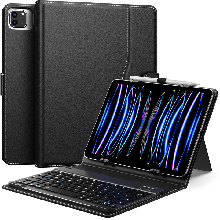MoKo Universal Tablet Hülle mit Tastatur für 9-11 Tablets, Tablets, mit Abnehmbarer kabelloser Bluet